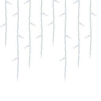   Kurtyna świetlna, sople LED-owe, w 2 rozmiarach, zimna biel-230 LED-owy