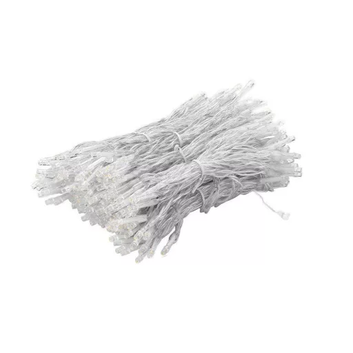 Kurtyna świetlna, sople LED-owe, w 2 rozmiarach, zimna biel-230 LED-owy