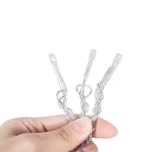 Kurtyna świetlna, sople LED-owe, w 2 rozmiarach, zimna biel-230 LED-owy