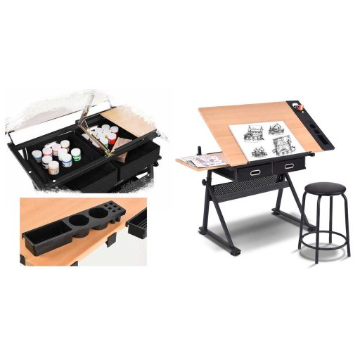Stół kreślarski z regulacją i krzesłem w prezencie