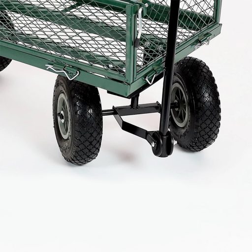 Metalowy wózek ogrodowy o ładowności 300 kg