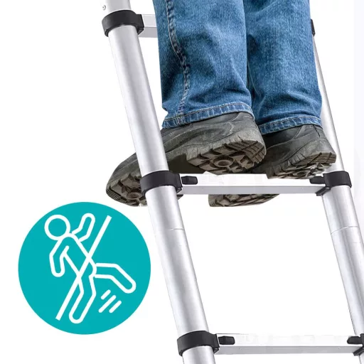 Drabina teleskopowa, aluminiowa, 3 rozmiary-4,1 metrowy