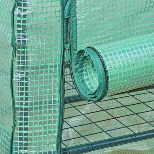 Mobilna szklarnia ogrodowa z półkami