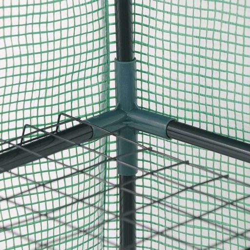 Mobilna szklarnia ogrodowa z półkami