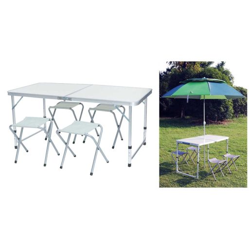 Stół kempingowy z 4 krzesłami
