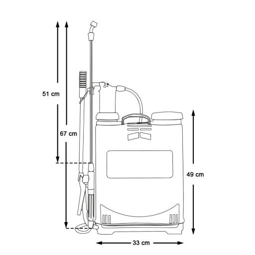 Opryskiwacz plecakowy, 16 L