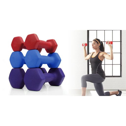 Zestaw hantli, 6 szt