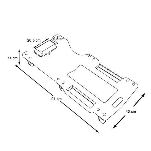 Leżanka plastikowa, w kilku kolorach