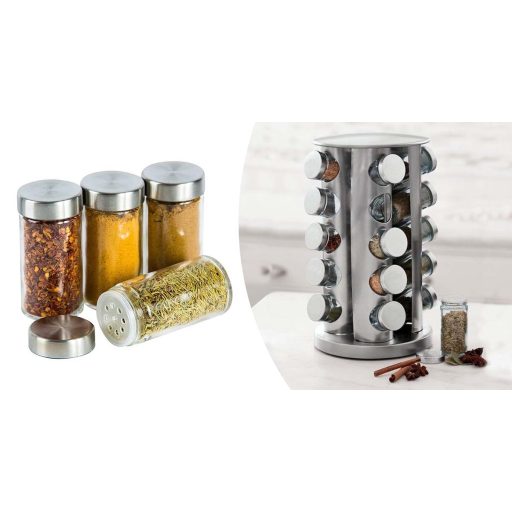 20-częściowy stojak na przyprawy, obrotowy