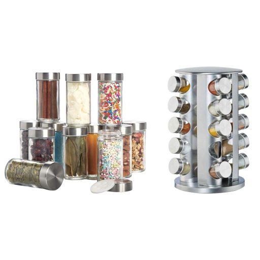 20-częściowy stojak na przyprawy, obrotowy