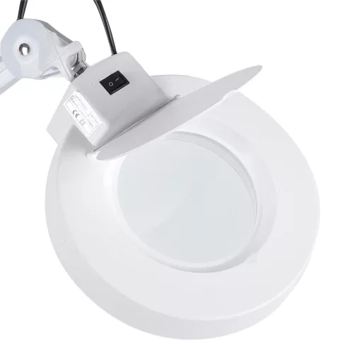 Lampa kosmetyczna z lupą na statywie