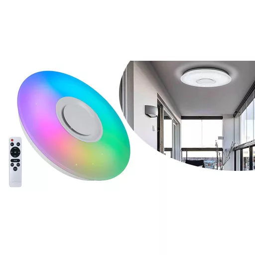 Lampa sufitowa zmieniająca kolory