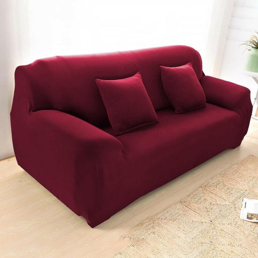 Pokrowiec na fotel i kanapę w kilku rodzajach-do dwuosobowej kanapy-bordowy