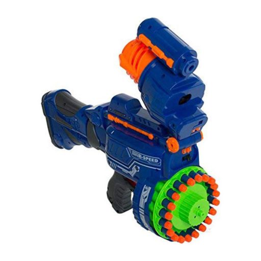 Karabin maszynowy dla dzieci z efektem dźwiękowym, w 2 kolorach-niebieski