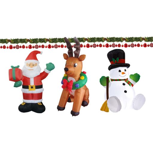 Dmuchane ozdoby świąteczne