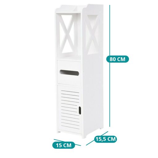 Wąska szafa do łazienki