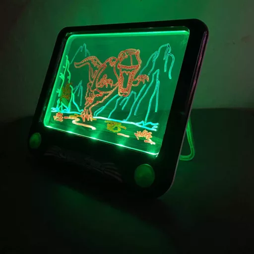 Magiczna tablica świecąca, kilka rodzaji-świecąca-z dinozaurem