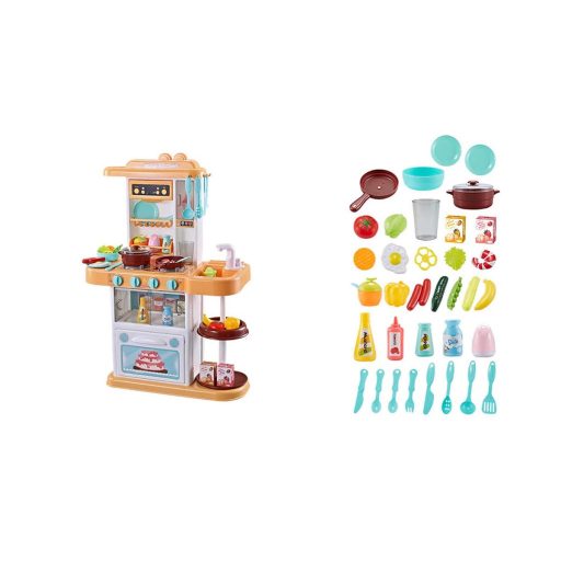 Kuchnia dla dzieci, kilka rodzaji-beżowa