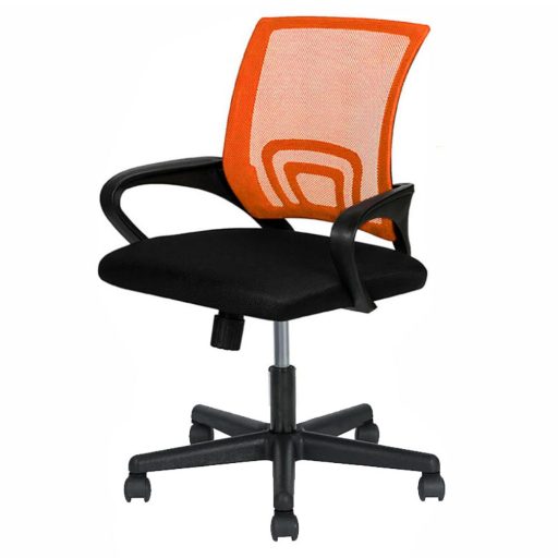 Krzesło biurowe, obrotowe-pomarańczowa