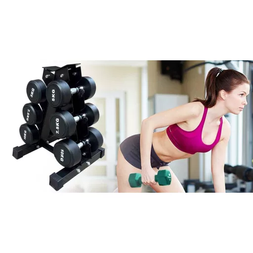 Uchwyt na 3 parę hantli