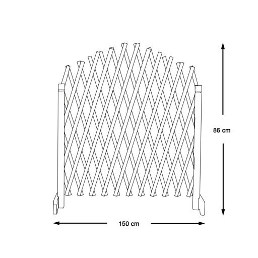Kratka drewniana na pnącza, z możliwością regulacji, 2 szt