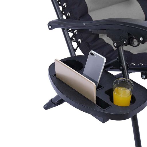 Krzesło ogrodowe zerowej grawitacji Delux, w kilku kolorach-szare