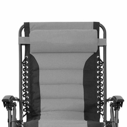 Krzesło ogrodowe zerowej grawitacji Delux, w kilku kolorach-szare