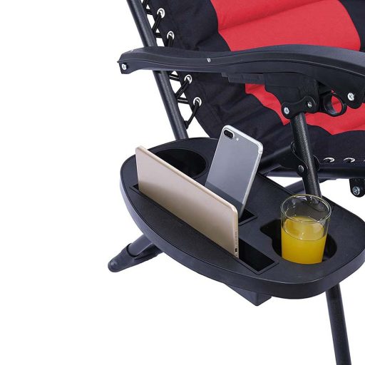 Krzesło ogrodowe zerowej grawitacji Delux, w kilku kolorach-czerwone