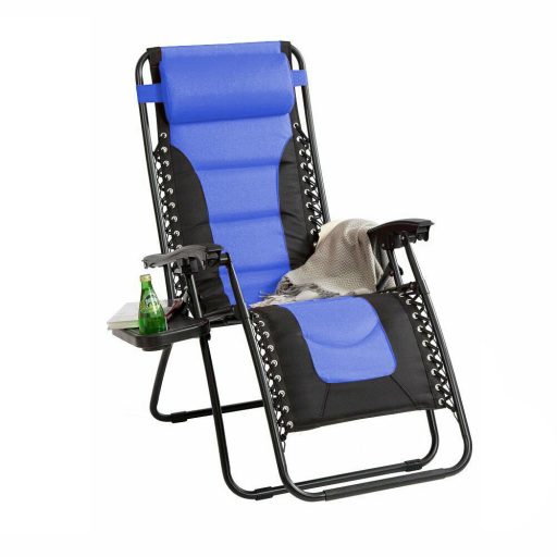 Krzesło ogrodowe zerowej grawitacji Delux, w kilku kolorach-niebieskie