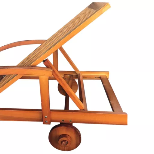 Łóżko drewniane, regulowane