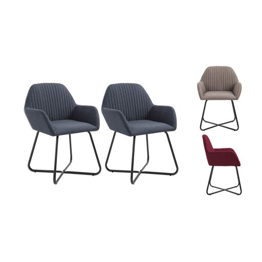 Krzesło do jadalni Molli, 2 szt-szare