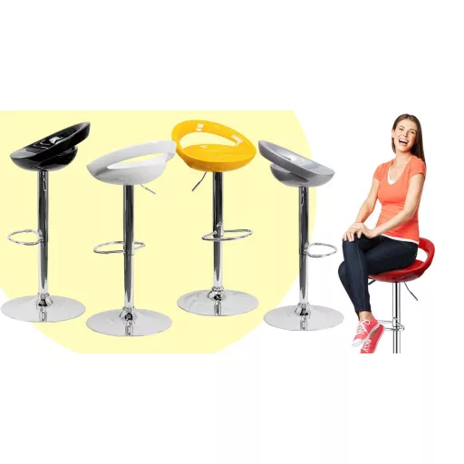 Krzesła barowe Kitti 2 szt, w kilku kolorach-białe