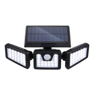 Lampa solarna obrotowa z 3 panelami