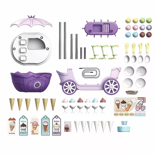 Wózek na lody dla dzieci 4 v 1