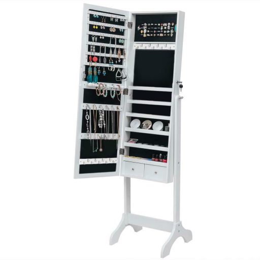 Szafka na biużuterię z lustrem