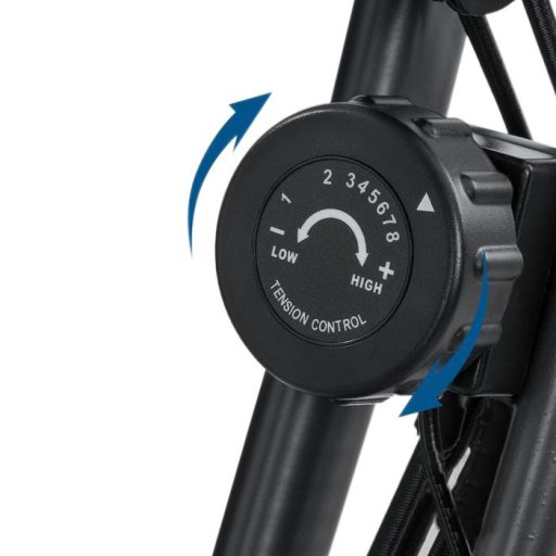 Rower stacjonarny z oparciem i gumą