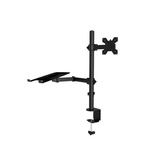 Biurkowy uchwyt na monitor i laptop