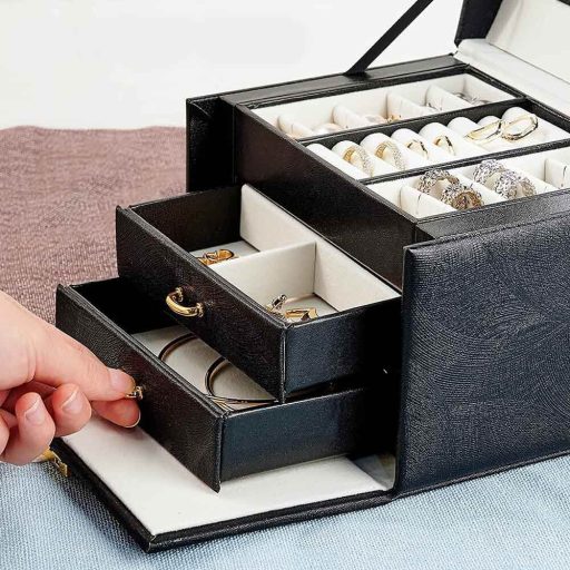 Torba na klejnoty w kilku kolorach-czarna