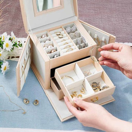 Torba na klejnoty w kilku kolorach-szampańska