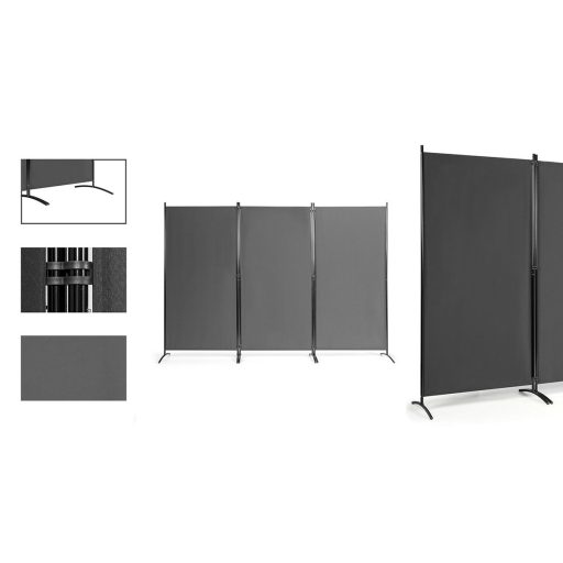 Mobilny dzielnik przestrzeni szary, 260x180cm