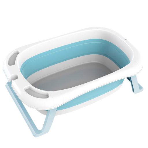 Składana wanienka dla dzieci z siateczką, niebieska