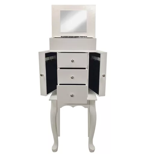 Szafka na biżuterię, biała