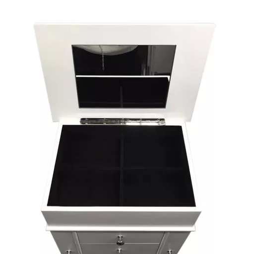 Szafka na biżuterię, biała