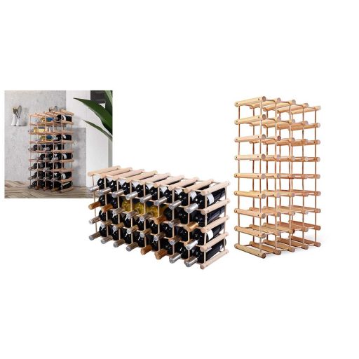 Drewniany stojak na wino na 36-40 butelek