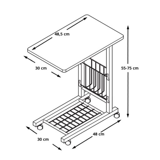 Stolik pod laptopa na kółkach