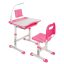 Biurko dziecięce wielofunkcyjne z regulacją wysokości-różowe
