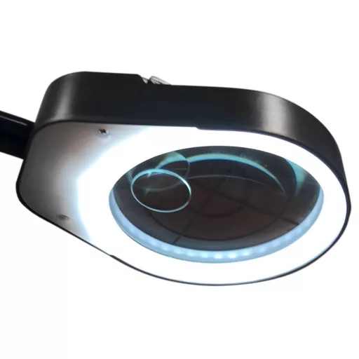 Lupa biurkowa z 2 soczewkami LED