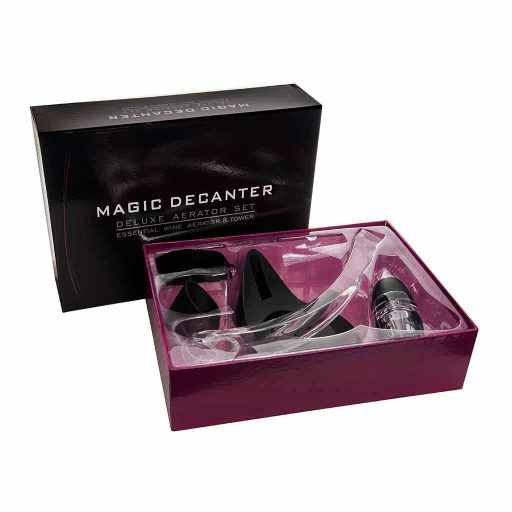 Dekanter wina ze stojakiem