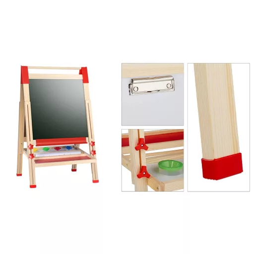 Tablica drewniana dwustronna dla dzieci