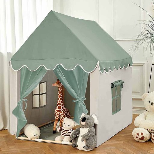 Domek dla dzieci w kilku rodzajach - miętowy